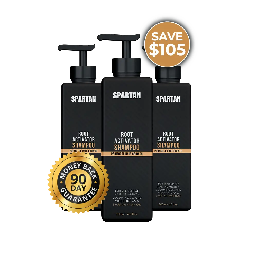3x Spartan™ Root Activator Shampoo(ot)